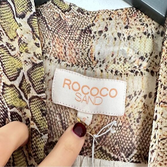 Rococo Sand Printed Faux Wrap Dress - Picture 4 of 6